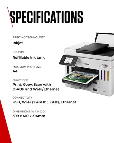 Canon MAXIFY GX7150 Inkjet A4 600 x 1200 DPI Wi-Fi view 10