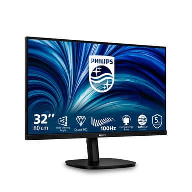 Philips 3000 series 32B2N3500/00 computer monitor 80 cm (31.5") 2560 x 1440 pixels Quad HD LCD Black view 2