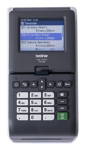 Brother TD-2320DSA203 label printer Direct thermal 203 x 203 DPI 152.4 mm/sec Wired Ethernet LAN view 8