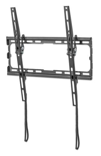 Manhattan Wall Mount for TV & Monitors (Tiltable), For screens 32" to 55", VESA compatibility: all between 200x200mm to 400x400mm - check the dimensions of the four mounting holes on back of screen to ensure it fits, Max 35kg, Black, Bracket view 5