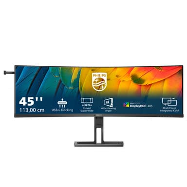Philips 6000 series 45B1U6900C/00 computer monitor 113 cm (44.5") 5120 x 1440 pixels UltraWide Dual Quad HD LED Black view 2