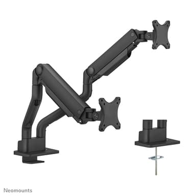Neomounts DS70S-950BL2 Monitor arm 17-35" - gas spring - Topfix - 180°-stop view 17
