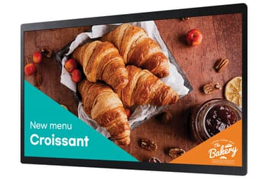 Samsung QB24C Digital signage flat panel 61 cm (24") LED Wi-Fi 250 cd/m² Full HD Black Built-in processor Tizen 16/7 view 3