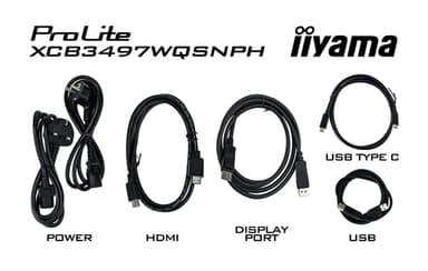 iiyama ProLite XCB3497WQSNPH-B1 computer monitor 86.4 cm (34") 3440 x 1440 pixels UltraWide Quad HD LED Black view 17