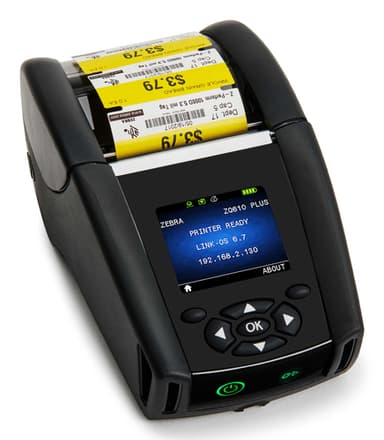 Zebra ZQ610 Plus label printer Direct thermal 203 x 203 DPI 115 mm/sec Wired & Wireless Wi-Fi Bluetooth view 1