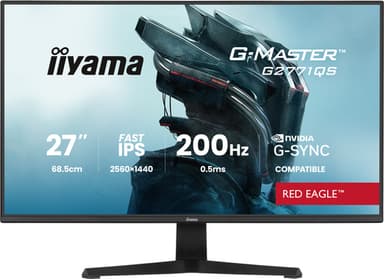 iiyama G-MASTER G2771QS-B1 computer monitor 68.6 cm (27") 2560 x 1440 pixels Wide Quad HD Black view 1