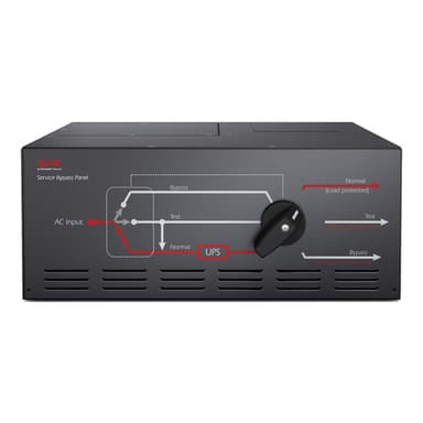 APC Service Bypass Panel, 230V, 125A, 2x hardwire input connectors, 8x IEC 60320 C19 outlets view 3