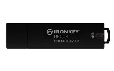Kingston Technology IronKey 16GB D500S FIPS 140-3 Lvl 3 AES-256 view 1
