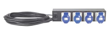 APC Rack PDU Extender, Basic, 2U, 32A, 230V, (4) IEC 309-32 power distribution unit (PDU) 4 AC outlet(s) Black view 1