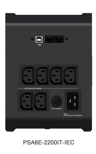 Vertiv PowerUPS 200 Essential PSA6E-2200IT-IEC, 2200VA/1225W view 3