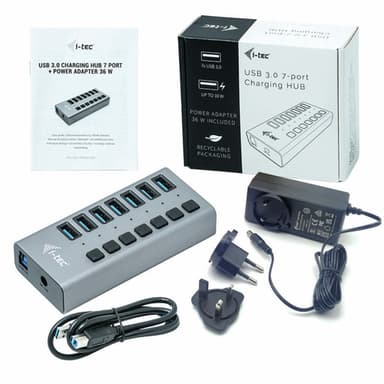 i-tec USB 3.0 Charging HUB 7port + Power Adapter 36 W view 4