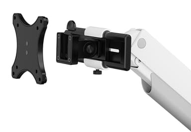Neomounts DS65S-950WH2 Monitor arm 24-34" - gas spring - Topfix - multi-adjustable - 180°-stop view 7