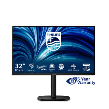 Philips 32B2U3601/00 computer monitor 80 cm (31.5") 2560 x 1440 pixels Quad HD LCD Black view 8