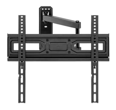 Manhattan Wall Mount for TV & Monitors (Full Motion), For screens 32" to 55", VESA compatibility: all between 100x100mm to 400x400mm - check the dimensions of the four mounting holes on back of screen to ensure it fits, Max 35kg, Black, Bracket view 3