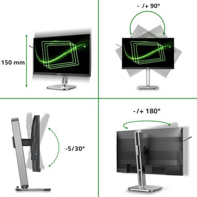 Philips 5000 series 24B2G5301/00 computer monitor 60.5 cm (23.8") 1920 x 1080 pixels Full HD LCD Black view 4