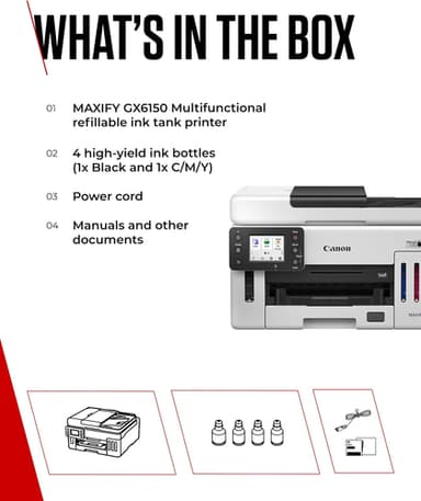 Canon MAXIFY GX6150 Inkjet A4 600 x 1200 DPI Wi-Fi view 8