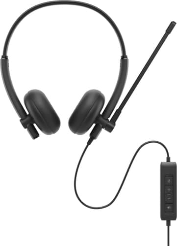 DELL WH125 Headset Wired Head-band Office/Call center USB Type-A Black view 2