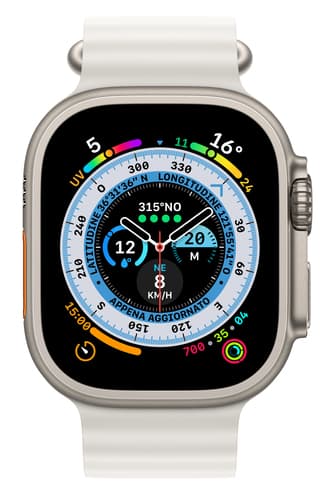 Apple Watch Ultra OLED 49 mm Digital 410 x 502 pixels Touchscreen 4G Titanium Wi-Fi GPS (satellite) view 2