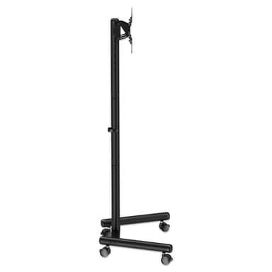 Manhattan Trolley Mount Stand for TV & Monitors, For screens: 13" to 42", VESA compatibility: all between 75X75 to 200x200mm - check the dimensions of the four mounting holes on back of screen to ensure it fits, Max 20kg, Height-adjustable to six levels, Bracket view 11