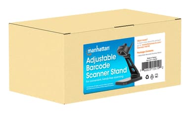Manhattan Adjustable Barcode Scanner Stand, Height and Angle Adjustable, suitable for barcode scanner products 153997, 154116 and 154185, Black, Lifetime Warranty view 9