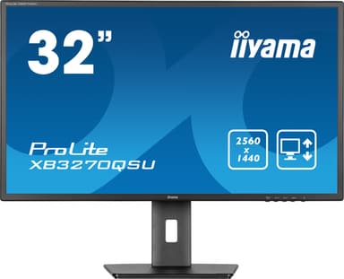 iiyama ProLite XB3270QSU-B1 computer monitor 80 cm (31.5") 2560 x 1440 pixels Quad HD LED Black view 2