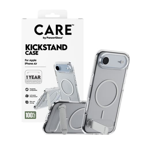 PanzerGlass CARE™ by ® Kickstand Case Transparent w. MagSafe iPhone Air