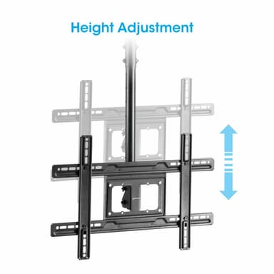 Manhattan Ceiling Mount for TV & Monitors, For screens: 37" to 65", Adjustable height: 70-157 cm, VESA compatibility: all between 200x200 to 600x400mm - check the dimensions of the four mounting holes on back of screen to ensure it fits, Max 50kg, LFD, Bracket view 16