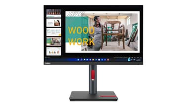 Lenovo ThinkVision P24q-30 computer monitor 60.5 cm (23.8") 2560 x 1440 pixels Quad HD LED Black view 1