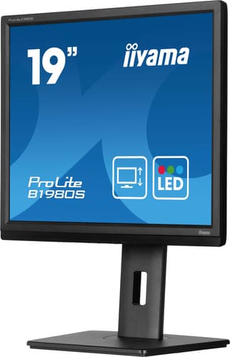 iiyama ProLite B1980S-B1 computer monitor 48.3 cm (19") 1280 x 1024 pixels VGA LED Black view 6
