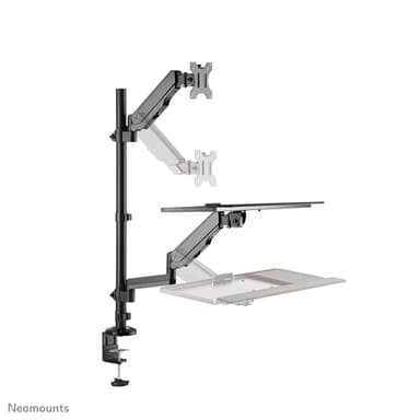 Neomounts DS90-325BL1 Sit-stand workstation desk 17-32" - gas spring view 4