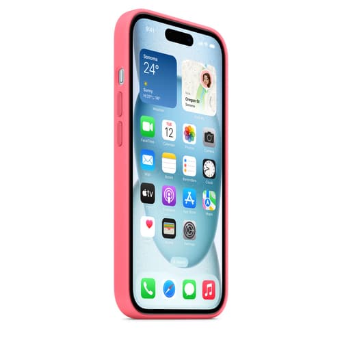 Apple iPhone 15 Silicone Case with MagSafe - Pink