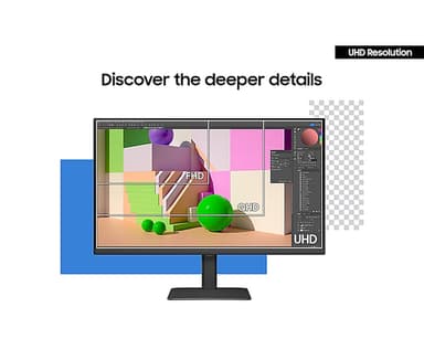 Samsung LS27D800UAU computer monitor 68.6 cm (27") 3840 x 2160 pixels 4K Ultra HD Black view 6