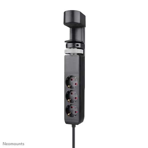 Neomounts DS22-840BL6 Desk socket with clamp and USB-C and USB-A ports - Quick charge