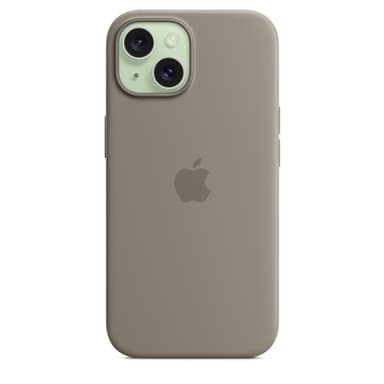 Apple iPhone 15 Silicone Case with MagSafe - Clay view 4