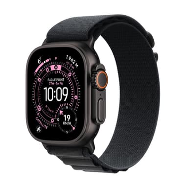 Apple Watch Ultra 3 GPS + Cellular 49mm Black Titanium Case with Black Alpine Loop - Small view 1