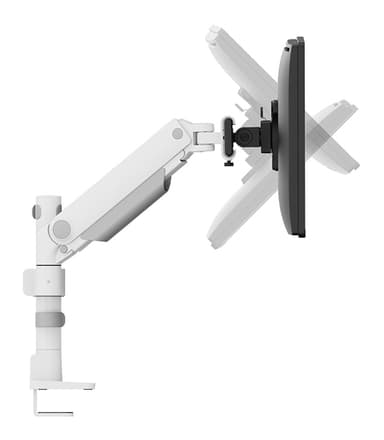 Neomounts DS65S-950WH2 Monitor arm 24-34" - gas spring - Topfix - multi-adjustable - 180°-stop view 11