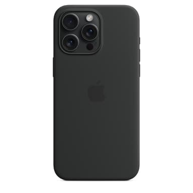 Apple iPhone 15 Pro Max Silicone Case with MagSafe - Black view 4