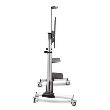 StarTech.com Rolling TV Cart/Stand On Wheels For 60-100inch Flat Screens Up To 220lb (100kg), Height Adjustment via Hand Crank, Mobile/Portable Trolley Mount view 5