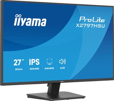 iiyama ProLite X2797HSU-B1 computer monitor 68.6 cm (27") 1920 x 1080 pixels Full HD LED Black view 4