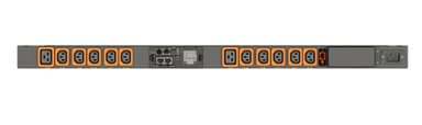 Vertiv MUU5MGM0-12P027-2C20A9A00-S power distribution unit (PDU) 12 AC outlet(s) Black view 1