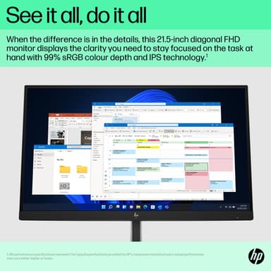 HP E-Series E22 G5 FHD Monitor view 6