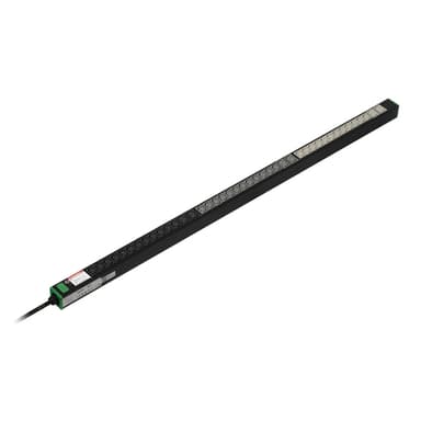 APC Easy Rack PDU, Basic, Vertical, 3 Phase, 11kW, 400V, 16A, 36 x C13 and 6 x C19 outlets, IEC60309 (16A 400VAC 3P+N+PE) view 1