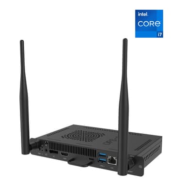 BenQ TEY41-i7 Intel® Core™ i7 i7-1255U 16 GB DDR4-SDRAM 256 GB SSD Windows 11 Pro Rack-mounted chassis PC Black view 2
