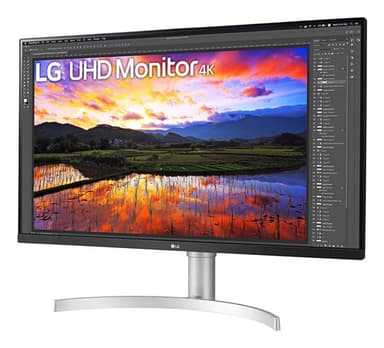 LG 32UN650K-W computer monitor 81.3 cm (32") 3840 x 2160 pixels 4K Ultra HD LED White view 2