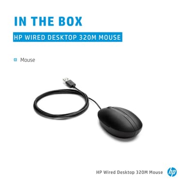 HP Wired Desktop 320M Mouse view 7