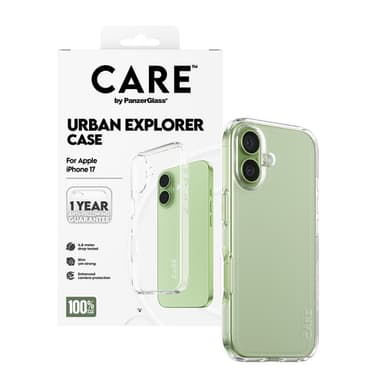PanzerGlass CARE™ by ® Urban Explorer Case Transparent iPhone 17 view 5