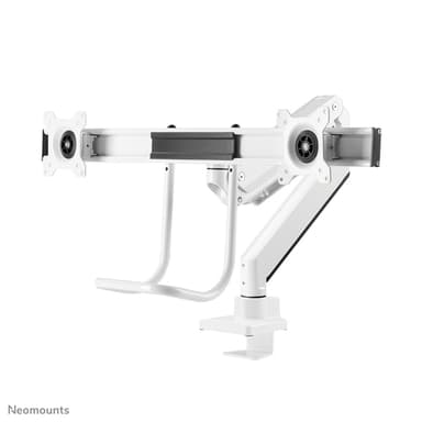 Neomounts NM-D775DXWHITE Monitor arm 10-32" - gas spring - Topfix - 180°-stop view 5