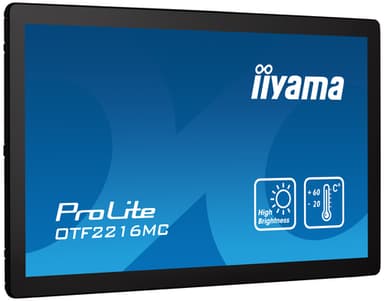 iiyama OTF2216MC-B1 computer monitor 54.6 cm (21.5") 1920 x 1080 pixels Full HD LCD Touchscreen Black view 3