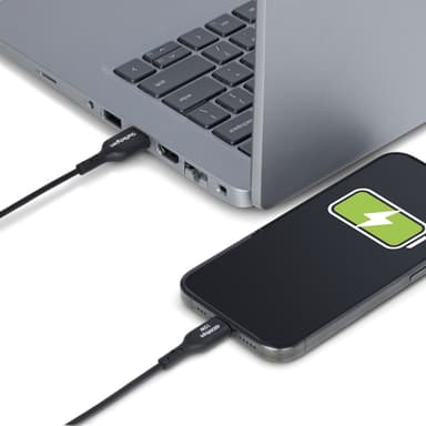 StarTech.com 3ft (1m) USB-A to USB-C Charging Cable, Charge & Sync, 3A, USB 2.0, TPE Jacket - Black USB Charging Cord view 8