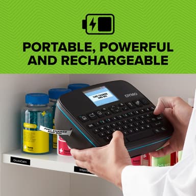 DYMO LabelManager Executive 640 CB Portable Label Printer Kit with Carry Case and 3 Label Cassettes | Compact QWERTY Label Maker | Bluetooth & USB Connectivity | Compatible with D1 Labels view 5